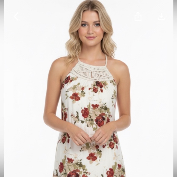 VOLCOM xsmall floral summer dress - Picture 1 of 5